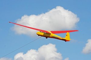 leren zweefvliegen in een ASK-7